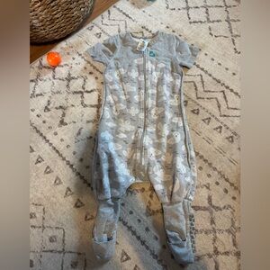Love to Dream Baby size 1 Sleep Suit Organic mild TOG - Dove Grey